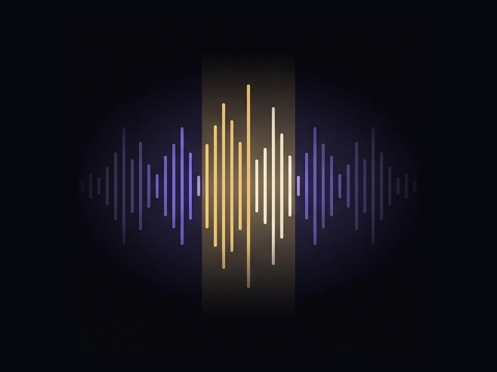 Bandpass frequency-selection concept — AI-generated illustration, not a prototype photo.